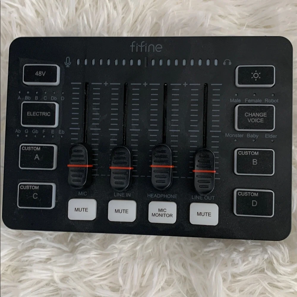 RGB Audio Mixer with XLR Interface - Black